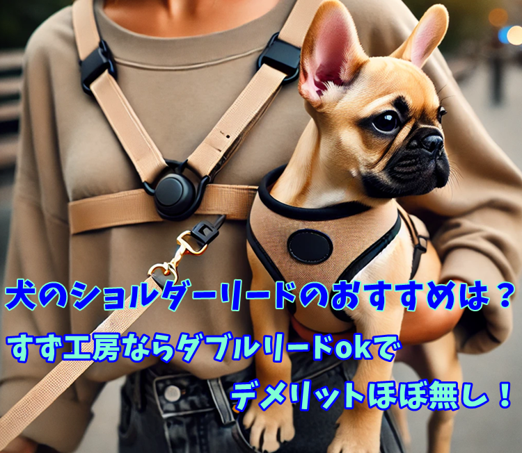 犬のショルダーリードのおすすめは？すず工房ならダブルリードokでデメリットほぼ無し！